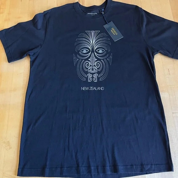 🇳🇿New Zealand Large T Shirt Kiwi Māori Mask *NEW* - Picture 5 of 9